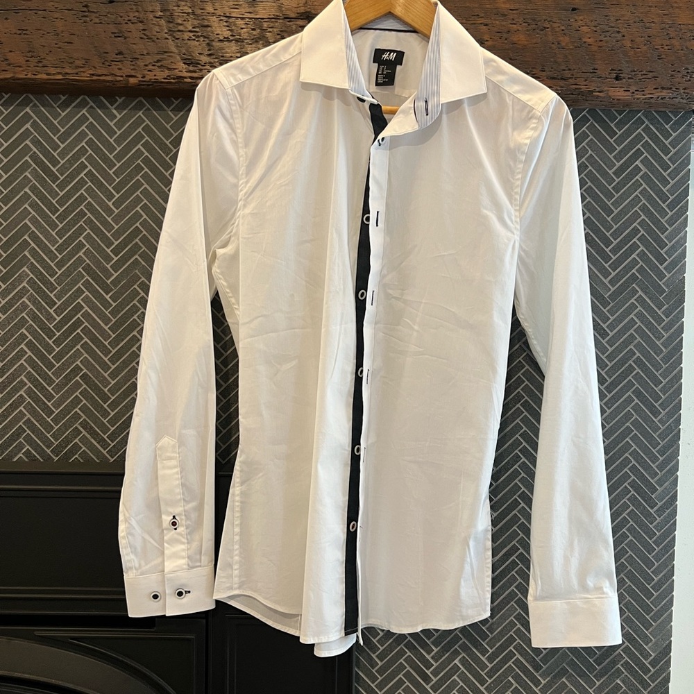 H&M White Button-up